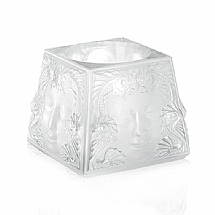 Lalique   Home Decor   Candlesticks - Lalique Masque De Femme Votive