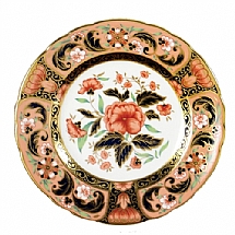 Royal Crown Derby   Tabletop   Dinnerware - Royal Crown Derby Imari Accent Derby Pink Camellias Plate in Gift Box