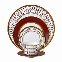 Wedgwood   Tabletop   Dinnerware - Wedgwood Renaissance Red 5 piece Place Setting