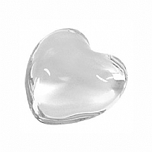 Baccarat   Accessories   Paperweights - Baccarat Puffed Heart Paperweight Clear