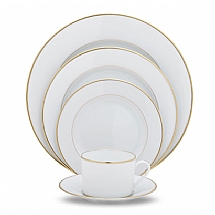 Christofle   Tabletop   Dinnerware - Christofle Albi Gold 5 Piece Place Setting