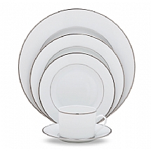 Christofle   Tabletop   Dinnerware - Christofle Albi Platinum 5 Piece Place Setting