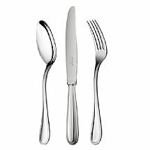TableTop   Flatware - Christofle Stainless Perles 2, 5pc Place Setting