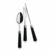 TableTop   Flatware - Ercuis Sterling Silver Conde Aramis Ebony Dinner Fork