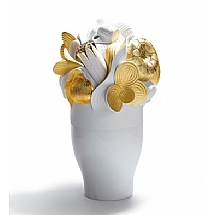 Lladro   Home Decor   Vases - Lladro Naturofantastic Large Vase Golden