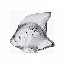 Lalique   Animals   Aquatic Animals - Lalique Fish Clear Crystal