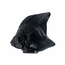 Lalique   Animals   Aquatic Animals - Lalique Fish Black Crystal