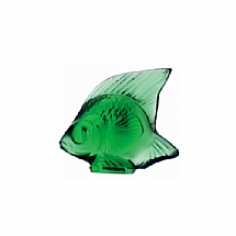Lalique   Animals   Aquatic Animals - Lalique Fish Emerald Crystal