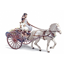 Lladro   Home Decor   Figurines - Lladro Flower wagon