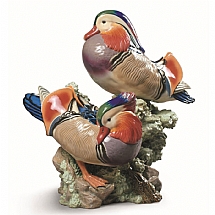 Lladro   Animals   Ducks - Lladro Mandarin Ducks Figurine