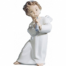 Lladro   Home Decor   Figurines - Lladro Angel with Flute 4540