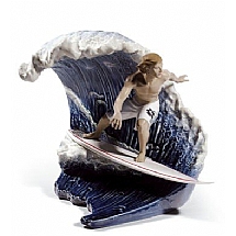 Lladro   Home Decor   Figurines - Lladro Riding The Big One