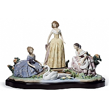 Lladro   Home Decor   Figurines - Lladro Daydreaming By The Pond