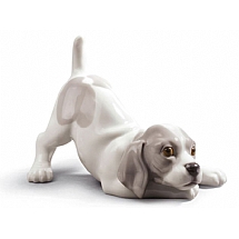 Lladro   Animals   Dogs - Lladro Playful Puppy Dog