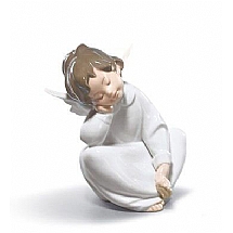 Lladro   Home Decor   Figurines - Lladro Angel Dreaming 4961