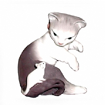 Lladro   Animals   Cats - Lladro Cat & Mouse 5236