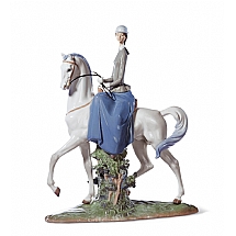 Lladro   Animals   Horse - Lladro Woman on Horse 4516