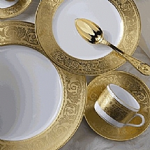 Robert Haviland   Tabletop   Dinnerware - Robert Haviland Versailles Gold 5 Piece Place Setting