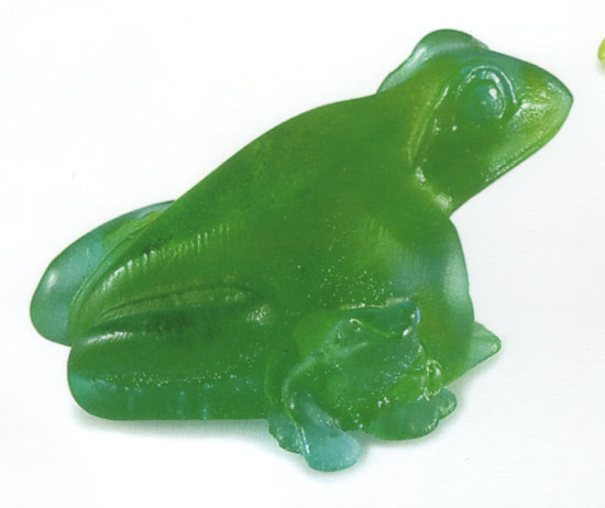 Daum Turquoise Frog