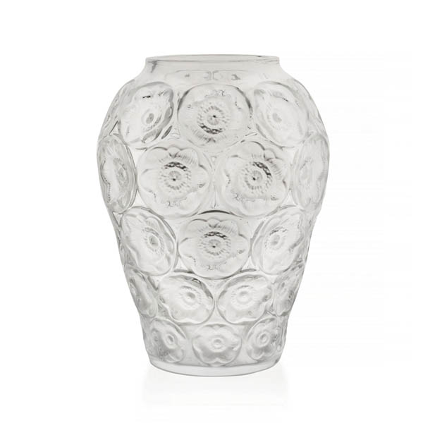 Lalique Anemones Vase