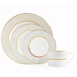 Bernardaud   Tabletop   Dinnerware - Bernardaud Sauvage Gold 5 piece place setting