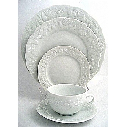 Philippe Deshoulieres   Tabletop   Dinnerware - Philippe Deshoulieres Blanc De Blanc  5 pc Place Setting: