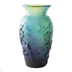 Daum   Home Decor   Vases - Daum Kariyazaki Shogo Blue Winter vase