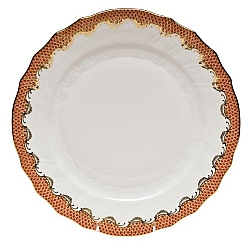 Herend   Tabletop   Dinnerware - Herend Fishscale Rust 5pc Place Setting