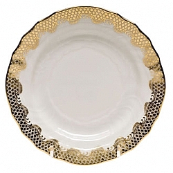 Herend   Tabletop   Dinnerware - Herend Fishscale Gold 5pc Place Setting