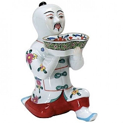 Herend   home decor   Figurines - Herend Chinese Kneeling Medium White