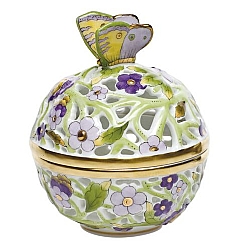 Herend   home decor   Table Accessories - Herend Small Openwork Ball Multicolor