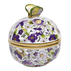Herend   home decor   Table Accessories - Herend Openwork Ball with bud Multicolor