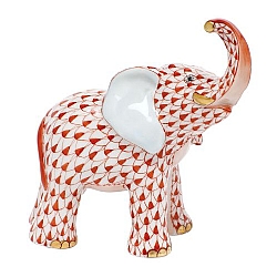 Herend   animals   Elephant - Herend Young Elephant Rust