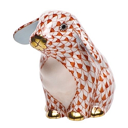 Herend   animals   Rabbits - Herend Sitting Lop Ear Bunny Rust