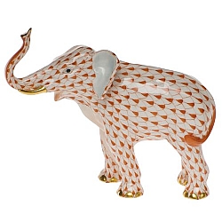 Herend   Animals   Elephant - Herend Elephant Luck Rust