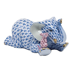 Herend   animals   Elephant - Herend Fast Friends Multicolor