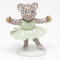 Herend   Animals   Bear - Herend Ballerina Bear Chocolate