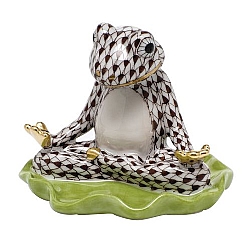 Herend   animals   Frog - Herend Yoga Frog Chocolate