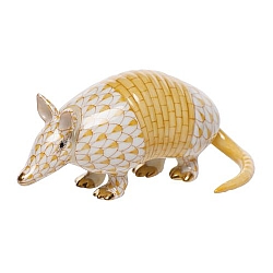 Herend   Animals   Wildlife - Herend Armadillo Butterscotch