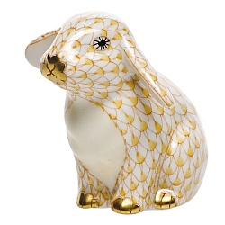 Herend   animals   Rabbits - Herend Sitting Lop Ear Bunny Butterscotch