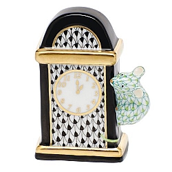 Herend   animals   Little Animals - Herend Hickory Dickory Dock Multicolor