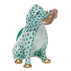 Herend   Animals   Dogs - Herend Bella With Shoe Green