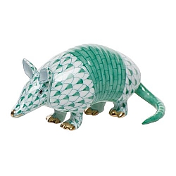 Herend   Animals   Wildlife - Herend Armadillo Green