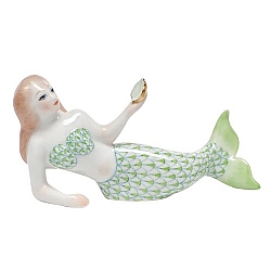 Herend   home decor   Figurines - Herend Mermaid Key lime