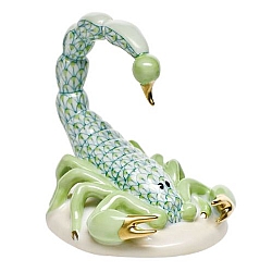 Herend   animals   Little Animals - Herend Scorpion Key lime