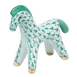 Herend   Animals   Horse - Herend Horsey Green