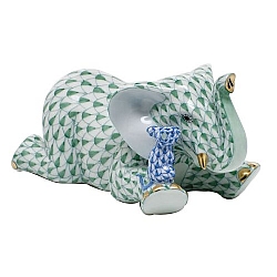 Herend   Animals   Elephant - Herend Fast Friends Multicolor