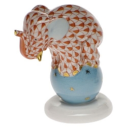 Herend   animals   Elephant - Herend Dancing Elephant Rust