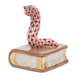 Herend   animals   Little Animals - Herend Bookworm Rust