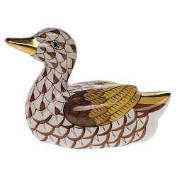 Herend   Animals   Ducks - Herend Baby Duck Chocolate